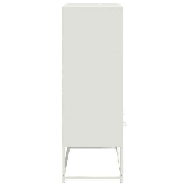 Висок шкаф, бял, 68x39x111,5 см, стомана