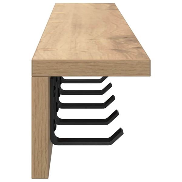 Стенен закачалка за палта Дъб 80 x 10,5 x 10,5 см