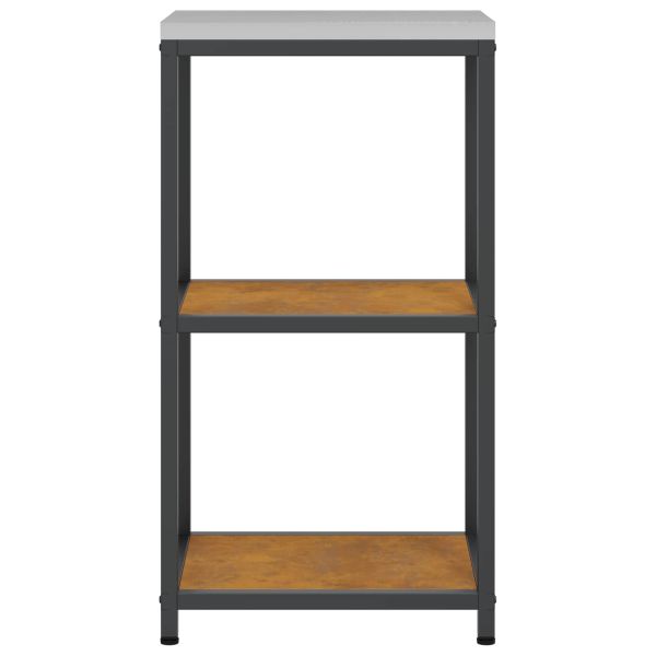 Съхранение в кухнята с рафт Ръждясало 60 x 50 x 92 см Стомана