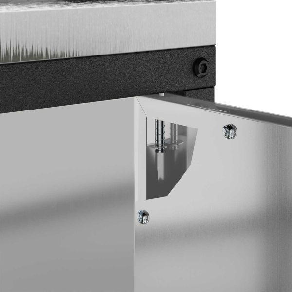 Съхранение в кухнята с рафт Сребрист 60 x 50 x 92 см Стомана