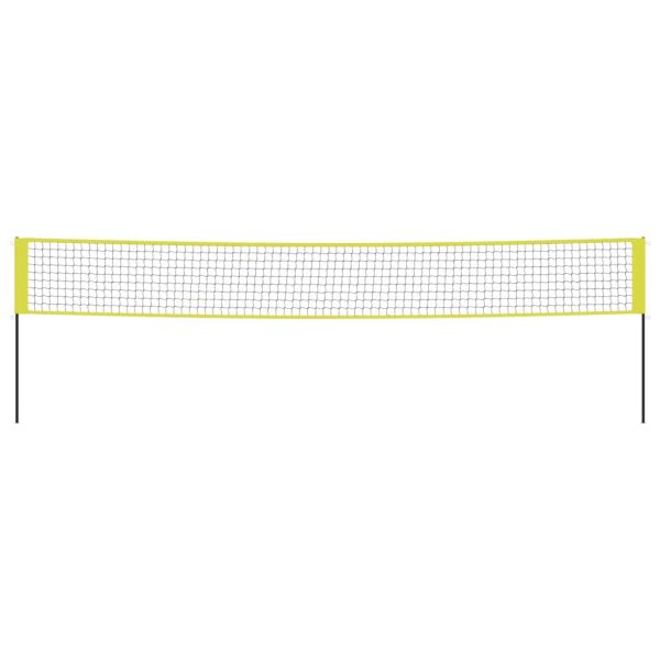Мрежа за волейбол, жълто и черно, 823x244 см, PE плат