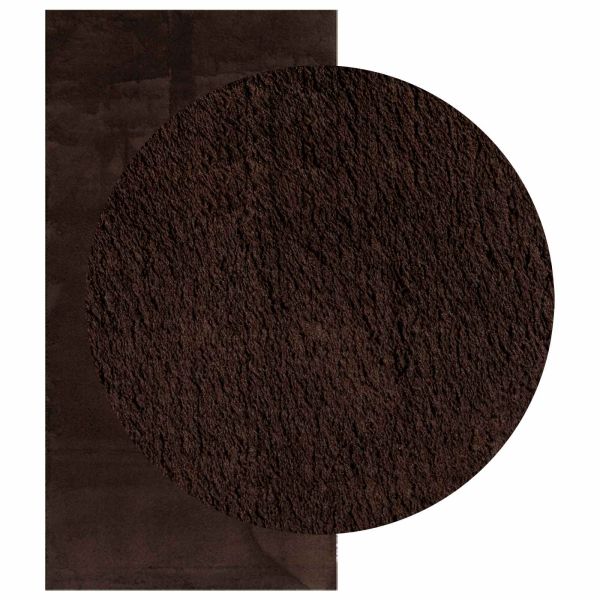 Килим с среден косъм, мек и подходящ за пране HUARTE Кафяво