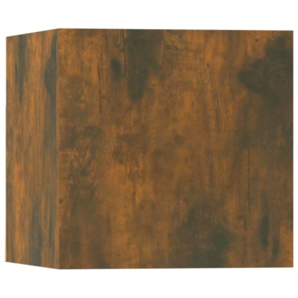 Комплект ТВ шкафове от 5 части, опушен дъб, инженерно дърво