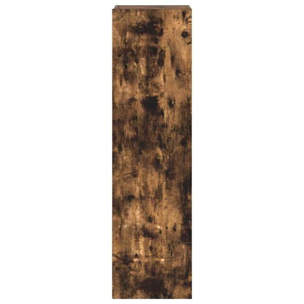 Комплект ТВ шкафове от 3 части, опушен дъб, инженерно дърво