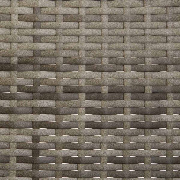 2-местна градинска пейка с възглавници, сива, полиратан