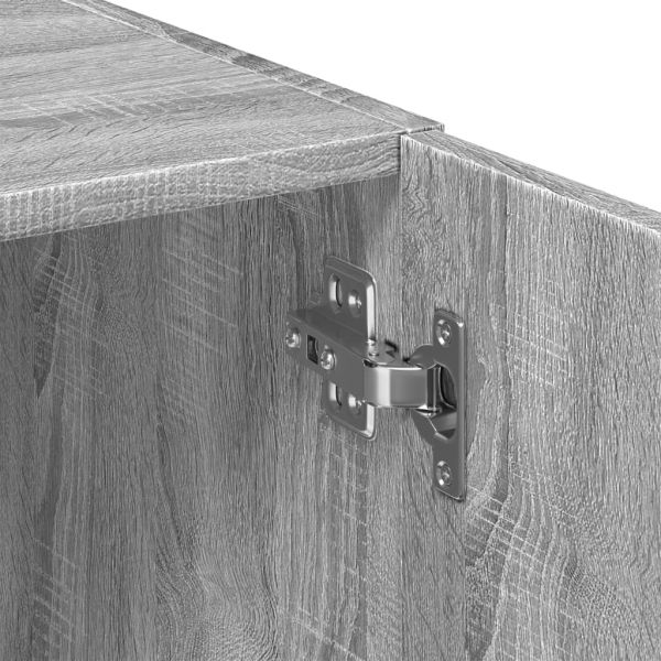 Висок шкаф, сив сонома, 80x42,5x249 см, инженерно дърво