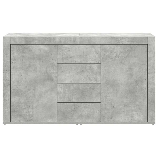 Служебен шкаф Циментено сиво 120 x 36 x 69 см Инженерно дърво