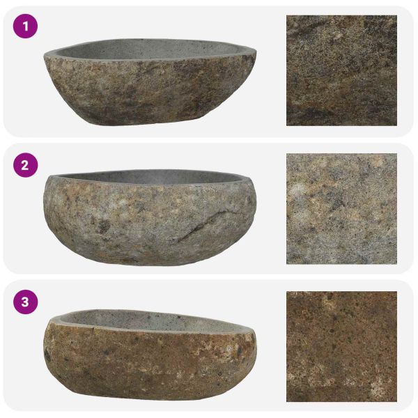 Речен камък Светлосиво 52 x 40 x 15 см Речен камък