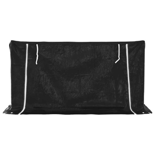 vidaxL Стойка за дърва за огрев с дъждобран, 200,5x60,5x110,5 см