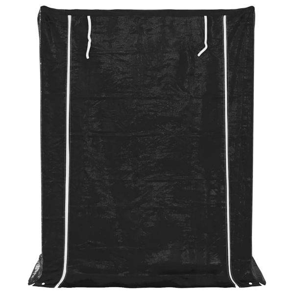 vidaxL Стойка за дърва за огрев с дъждобран, 150x80x200 см