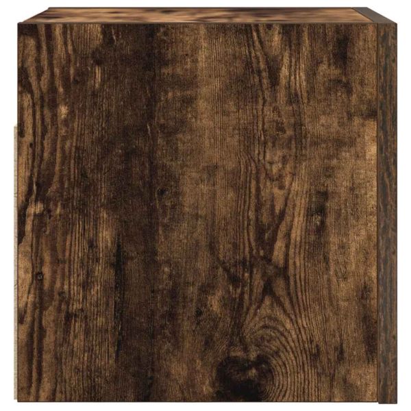 Стенни ТВ шкафове, 2 бр, опушен дъб, 30,5x30x30 см