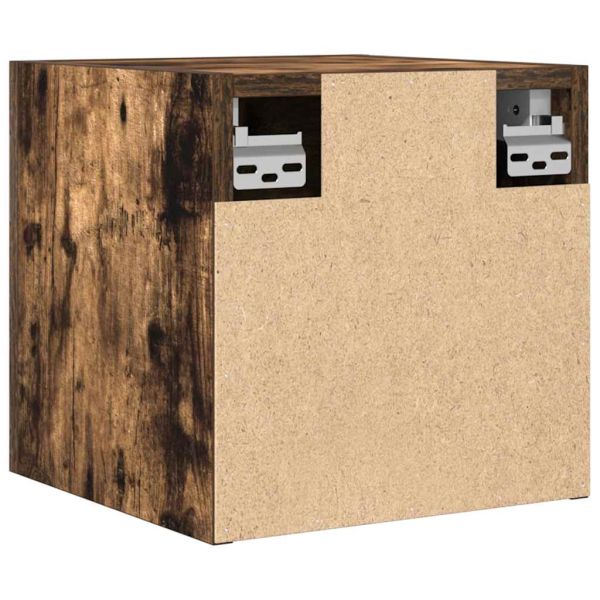 Стенни ТВ шкафове, 2 бр, опушен дъб, 30,5x30x30 см