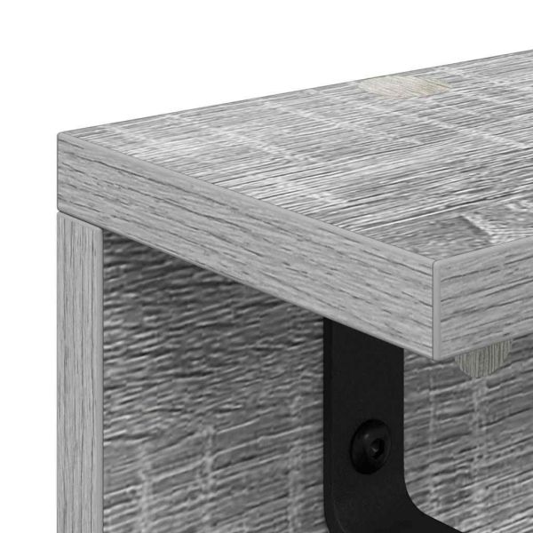 Стенен закачалка за палта Сив Сонома 100 x 10,5 x 10,5 см