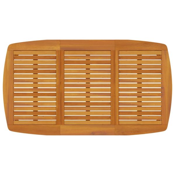 Градински трапезен комплект, 7 части, акация масив