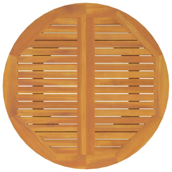 Градинска маса, Ø110x75 см, акация масив