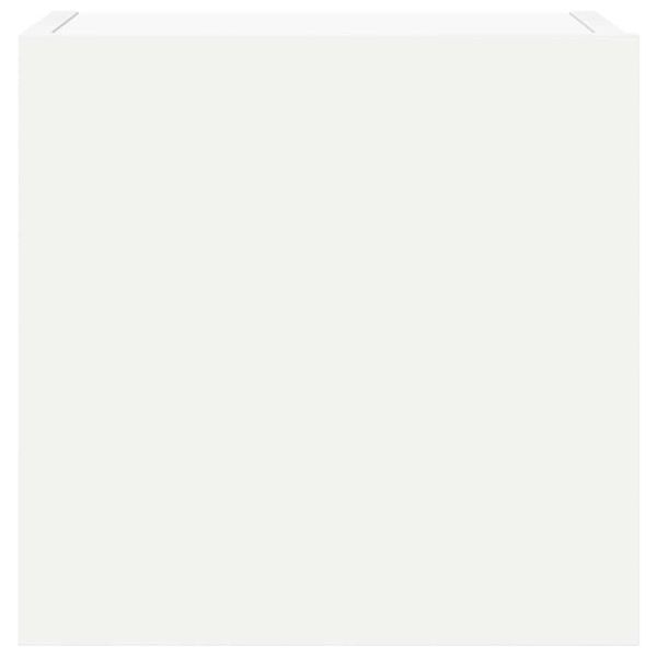 Комплект ТВ шкафове от 7 части, бял, инженерно дърво