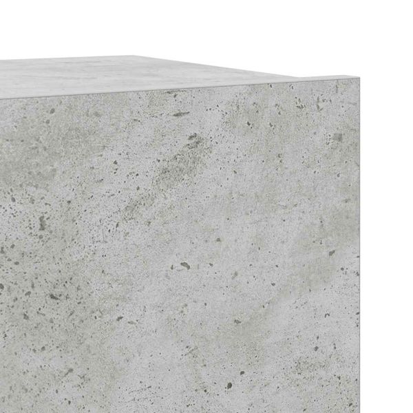 Комплект ТВ шкафове от 7 части, бетонно сив, инженерно дърво