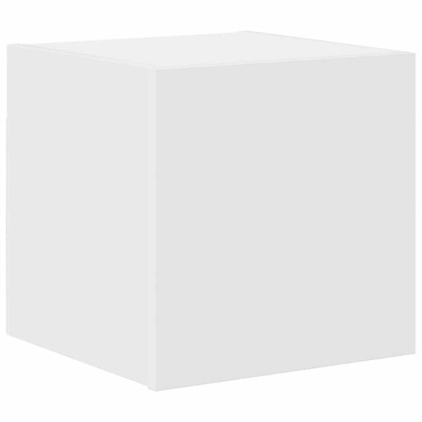 Комплект ТВ шкафове от 7 части, бял, инженерно дърво