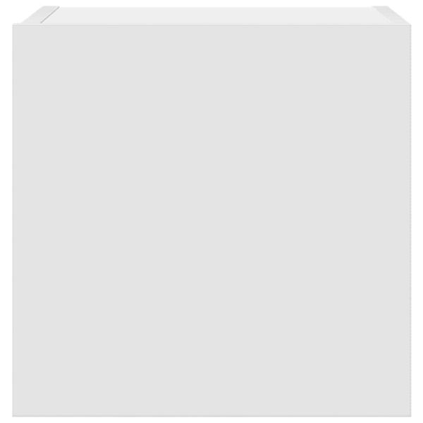 Комплект ТВ шкафове от 7 части, бял, инженерно дърво