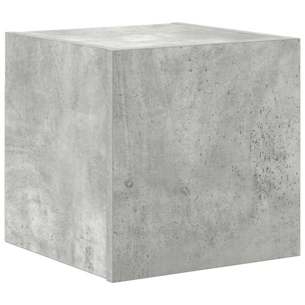 Комплект ТВ шкафове от 7 части, бетонно сив, инженерно дърво