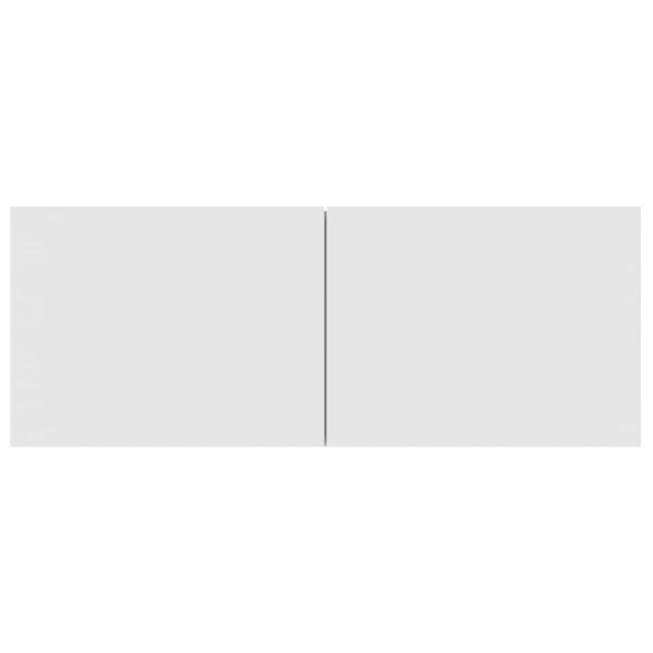 ТВ шкафове за стенен монтаж, Бял, инженерно дърво