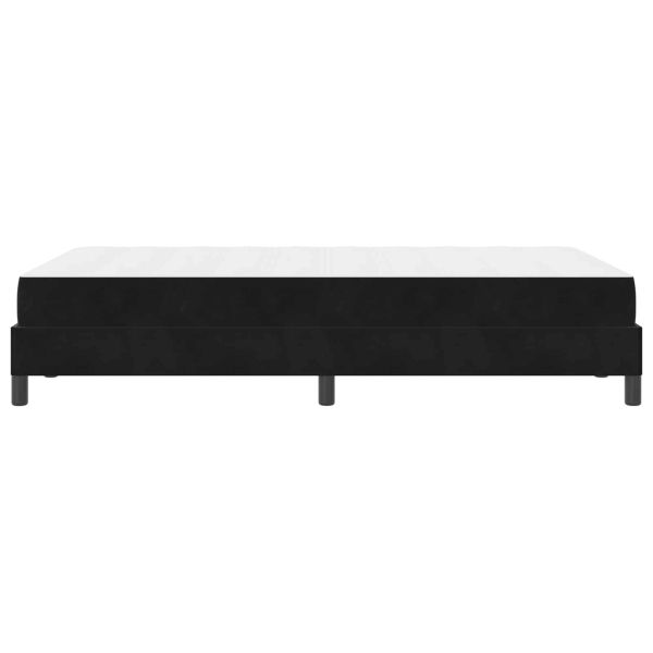 Легло с пружинирана основа с матрак Черно 120 x 190 cm текстил