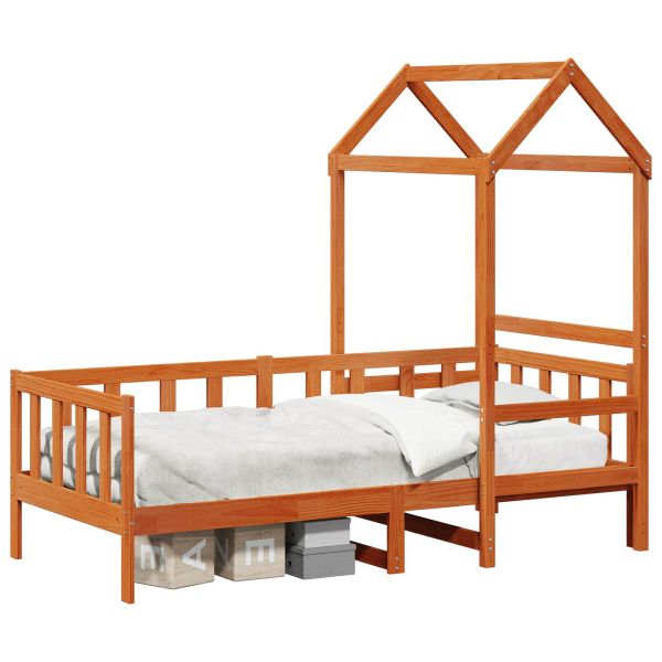 Комплект легло за деня 2 pcs Кафяво с восъчно покритие