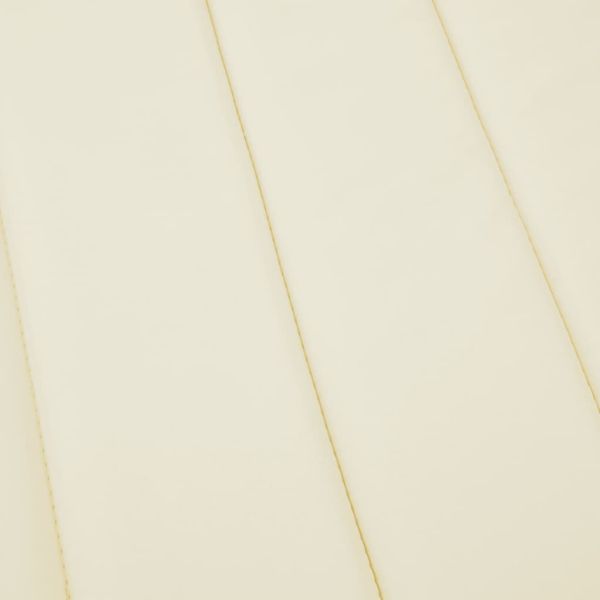 Шалте за шезлонг, кремаво, 180x60x4 см, Оксфорд плат