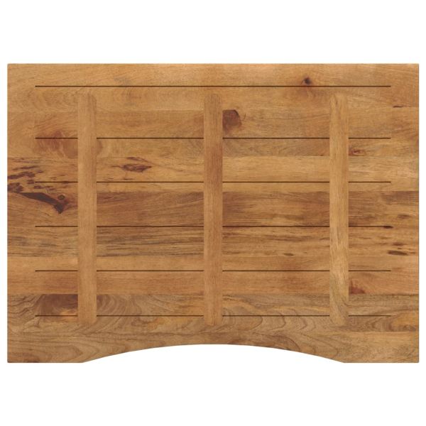 Плот за бюро с извивка 110x80x2,5 см грубо мангово дърво масив