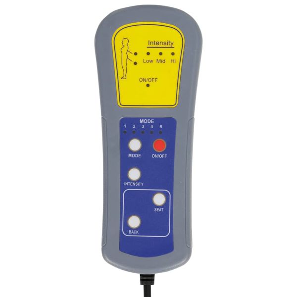 Масажна кушетка с възглавници, тъмносива, текстил