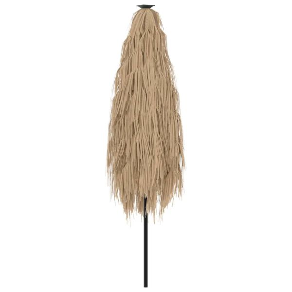 Градински чадър със стоманен прът, кафяв 300x200x250 см