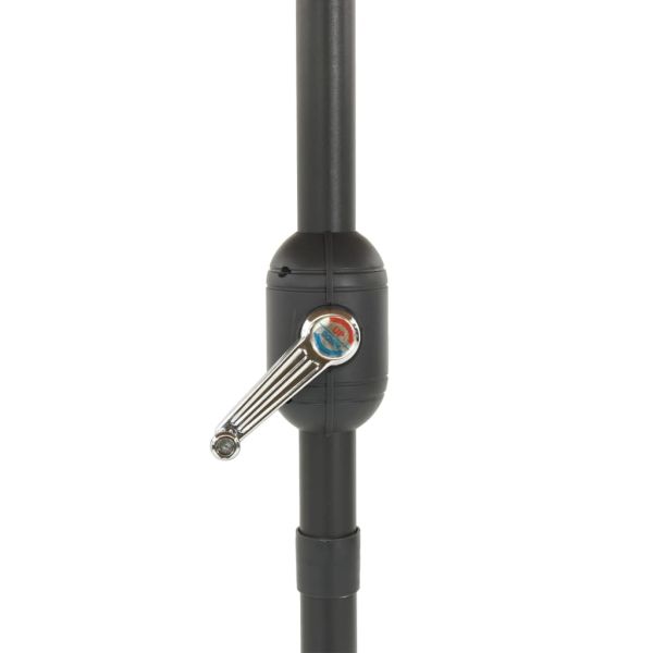 Градински чадър със стоманен прът, кафяв 300x200x250 см