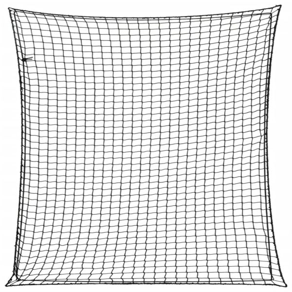 Мрежа за ремарке с еластично въже, черна, 4x4 м, PP