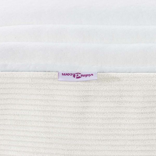 Матрак за легло с матрак Крем 90 x 190 cm текстил