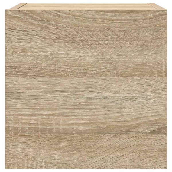 ТВ шкафове за стенен монтаж, 2 бр, дъб сонома, 30,5x30x30 см