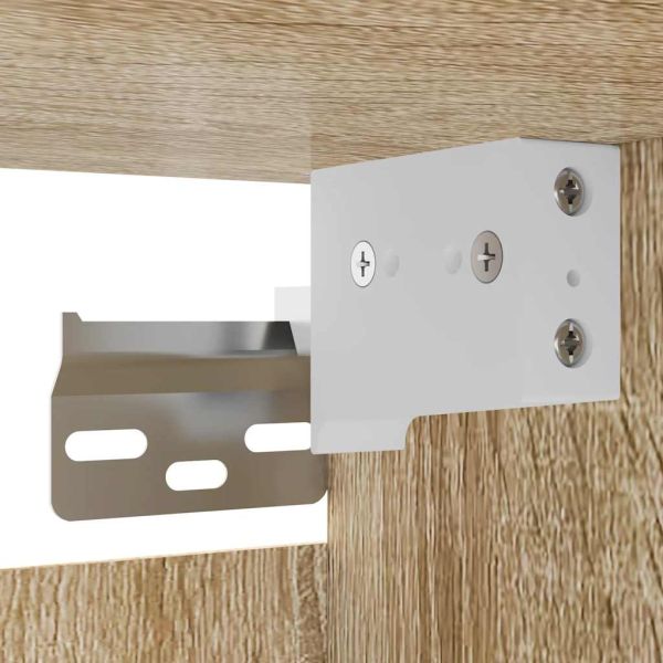 ТВ шкафове за стенен монтаж, 2 бр, дъб сонома, 30,5x30x30 см