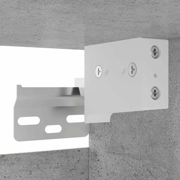 ТВ шкафове за стенен монтаж, 2 бр, бетонно сиви, 30,5x30x30 см