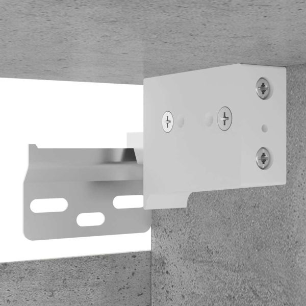 ТВ шкафове за стенен монтаж, 4 бр, бетонно сиви, 30,5x30x30 см