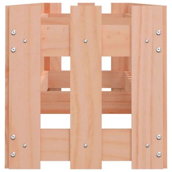 Градинска леха с дизайн на ограда 200x30x30 см дугласки масив