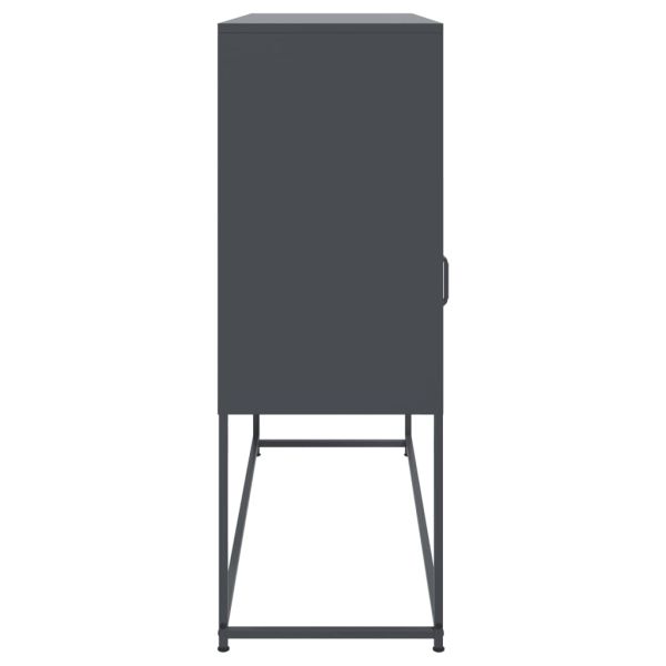 Бюфет, антрацит, 100,5x39x107 см, стомана