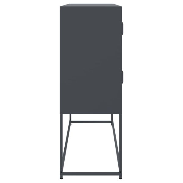 Бюфет, антрацит, 100,5x39x107 см, стомана