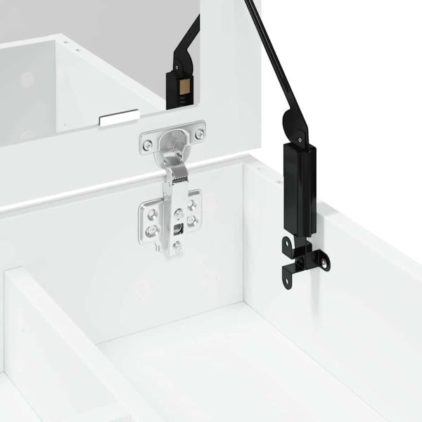 Тоалетка с огледало, бяла, 73x46,5x120 см