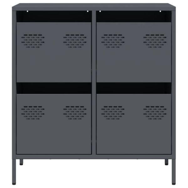 Бюфет, антрацит, 68x39x73,5 см, студеновалцувана стомана