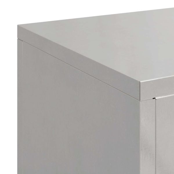 Стойка за растения 3 pcs Сребрист Неръждаема стомана