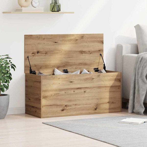 Кутия за съхранение със съхранение дъб артизан 100 x 42 x 46 cm