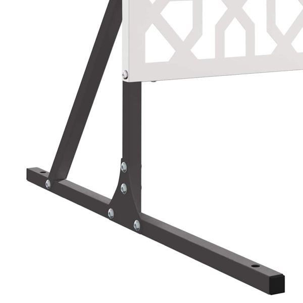 Екран за уединение Сив 100 x 50 x 180 см Стомана