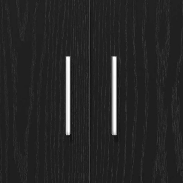 Стойка за аквариум, черен дъб, 81x36x73 см, инженерно дърво