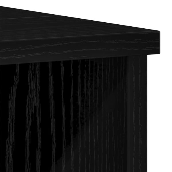 Шкаф за баня с рафт Черния дъб 60 x 32 x 54 см Инженерно дърво