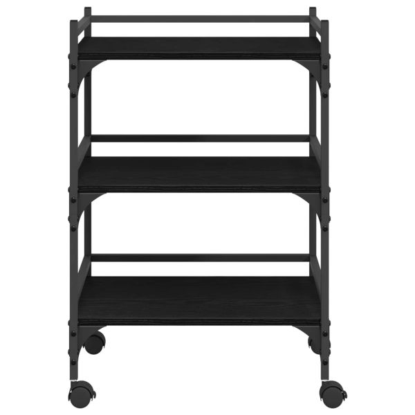 Кухненска количка Черния дъб 50 x 35 x 75.5 см Инженерно дърво