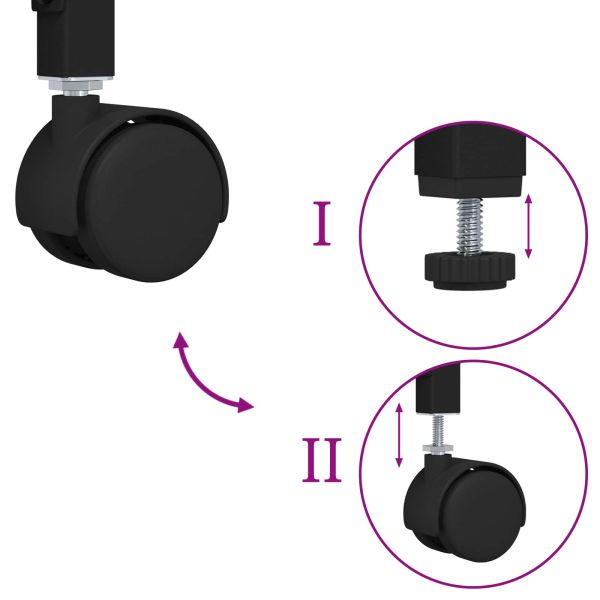 Кухненска количка Черния дъб 50 x 35 x 75.5 см Инженерно дърво